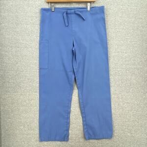 Fundamentals White Swan Scrub Pants Womens XS Blue Healthcare Uniform Bottoms